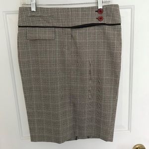 XOXO Plaid Pencil Skirt Size 5/6